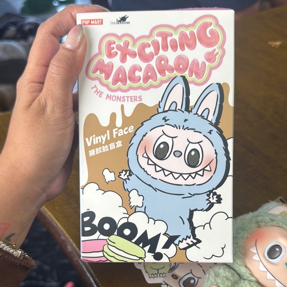 Exciting Macaron Green Grape Monster Plush Keychain Labubu - Picture 3 of 7